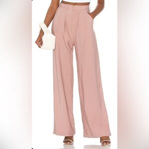 NonChalant Label Fabi Wide Leg Trouser / Pant in Rose (soft pink) / NEW / Size S